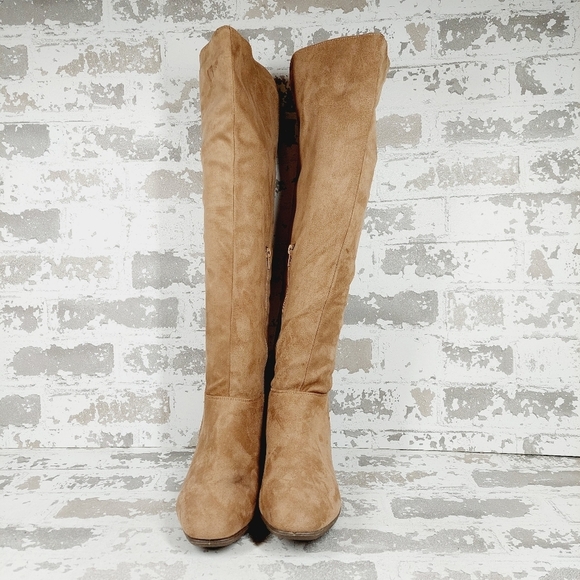 New CL by Chinese Laundry Light on Over-The-Knee Wedge Boot D976 - Picture 5 of 15